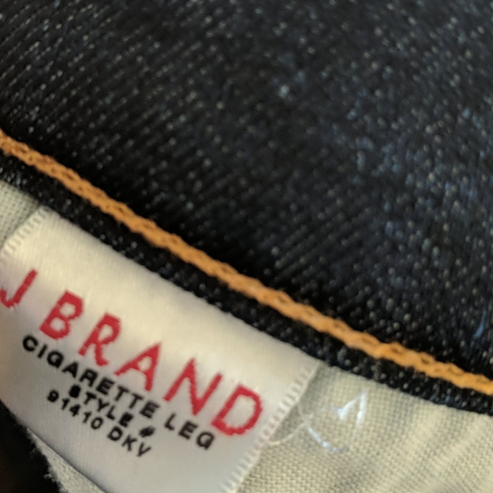 J Brand Cigarette Leg straight jeans style #91410DKV darkwash sz 24x35L TALL - Picture 11 of 14